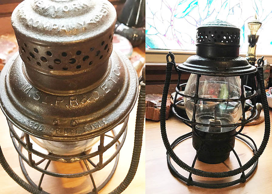 Vintage STAR Railroad Headlight Lantern Light Amber Lens CLEAN old NO RUST 
