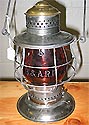 C.T. Ham brass-top lantern from the Boston & Albany Railroad